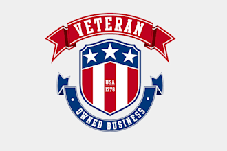 design an outstanding  veteran owned logo in high definition