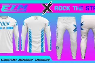 create custom mx motocross decal kit and gear design