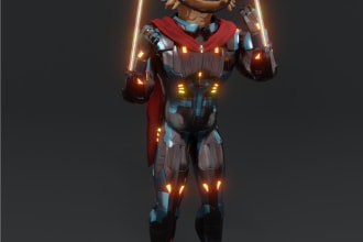 model 3d characters for your games, animations and trailers