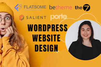 build wordpress website with flatsome, bridge, betheme, salient, woodmart, porto