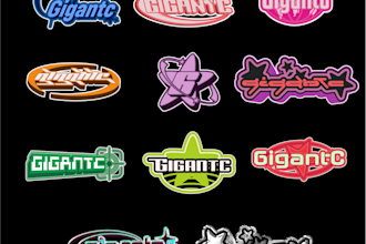 make a y2k logo in 8 hours