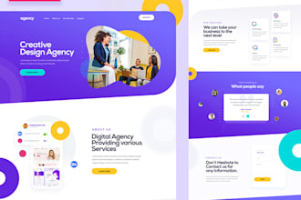 build a digital marketing agency website and startup  website