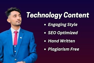 write unique internet and technology web content