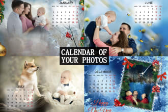 do photo manipulation, calendar of your photos