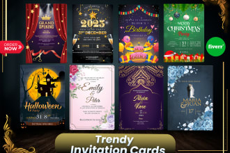 design trendy wedding, birthday, greeting, anniversary,party invitation card