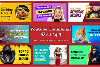 design attractive youtube thumbnail
