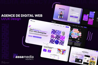 custom a professional ui ux design for startups sass website
