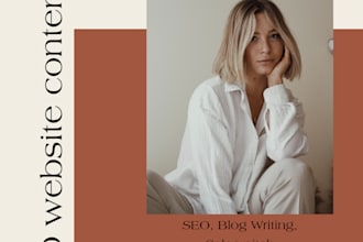 be your SEO website content writer and article blog creator