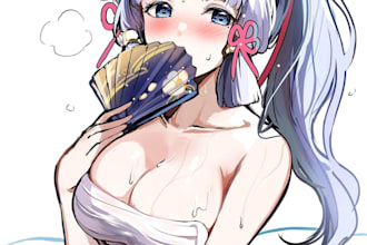draw cute sfw and nsfw anime art