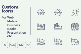 design creative icon for your website and apps