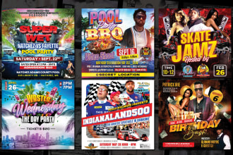 do  flyer design for event, party, nightclub, concerts, dj and birthday