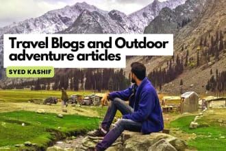 write travel and outdoor adventure blog articles