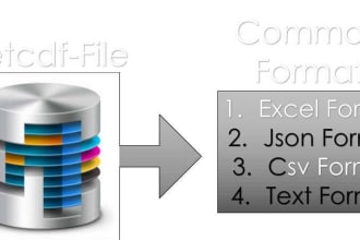 convert grib or netcdf data to csv, xlsx or ascii etc