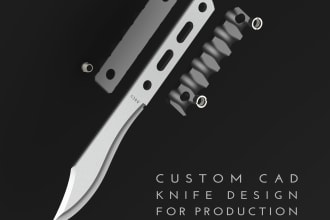 design your knife in cad for production