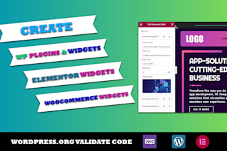 develop custom plugins, elementor widgets, and woocommerce addons for wordpress