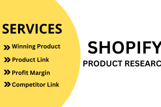 do shopify winning product research for ecommerce