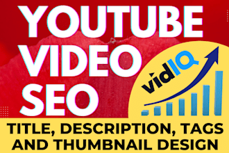 do youtube video SEO with thumbnail title description and keyword research