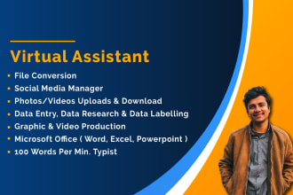 be your dedicated virtual assistant for 3 hours