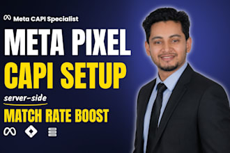 setup meta facebook pixel, conversion api, server side tracking by GTM