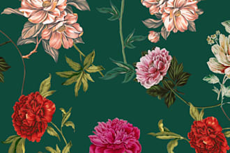 do amazing digital  print designs for fabric,