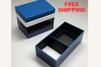 create customized rigid boxes with high quality printing, with free shipping