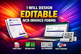 design editable ncr invoice forms