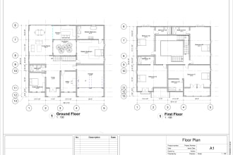 create floor plans, elevations by revit and render 3d views