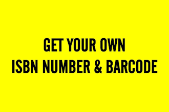 provide an isbn and barcode for your book