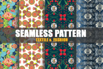 design seamless and repeat patterns for fashion and textile
