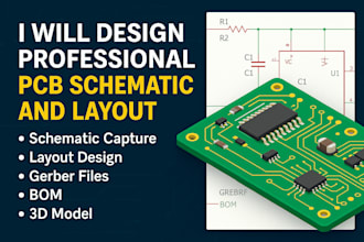 create high quality pcb design and layout in altium or kicad