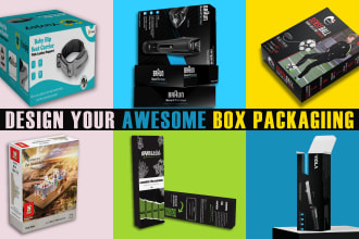 create unique product packaging design and box design