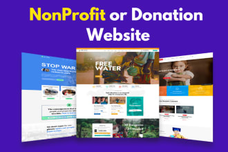 design nonprofit, fundraising, donation, and ngo website for you