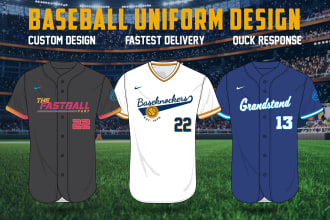 create any kind of baseball  jersey or uniform