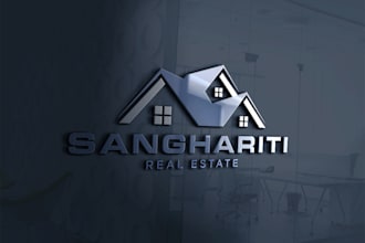 design real estate and construction logo