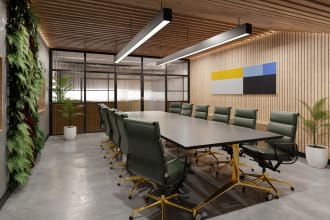 design a beautiful corporate office interior