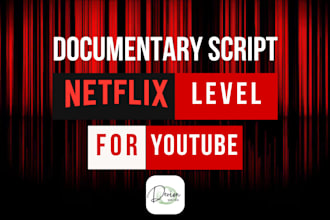 write documentary video script for youtube