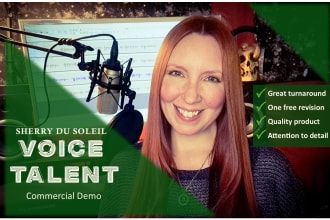 record a charismatic television or radio ad for you