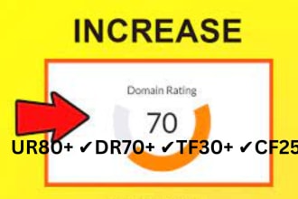 increase ahrefs DR ur 70 plus