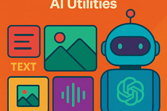 create a fullstack ai utilities text, image, audio