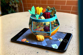 develop animated 3d models in augmented reality ar app