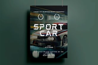 design professional and attractive sports flyer for you
