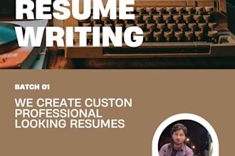 create professional CV resume