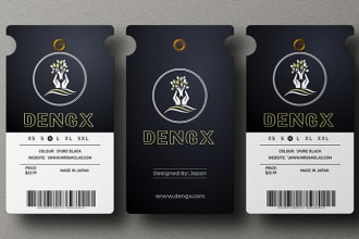 design clothing hang tag clothing labels and product tag