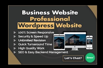 develop and design wordpress websites