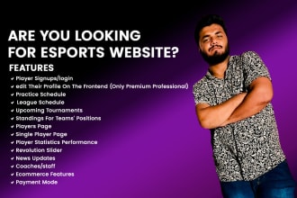 build an advanced premium esports website using wordpress