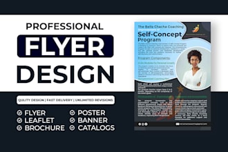 design professional flyers, brochures, leaflets and catalogs