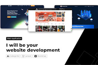 develop your website using laravel and codeigniter