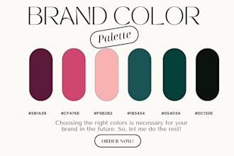 create color palette for your brand and website