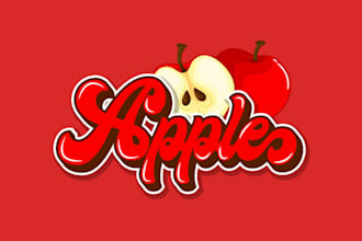 do candy typography lettering wordmark text or font logo design