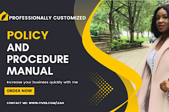 write a customized policy and procedure manual for your business